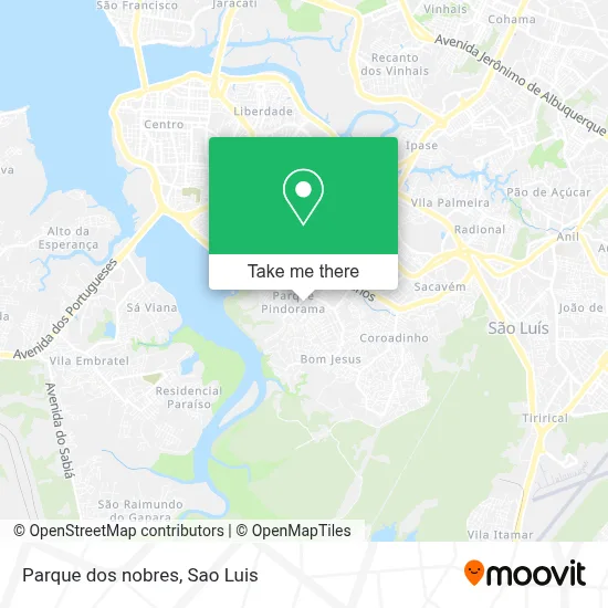 Parque dos nobres map
