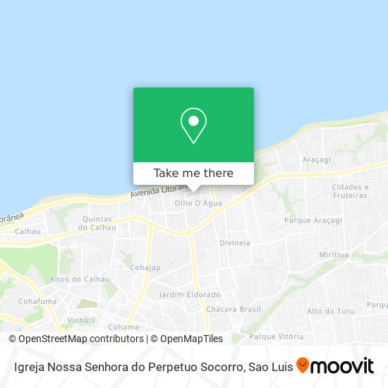 Mapa Igreja Nossa Senhora do Perpetuo Socorro