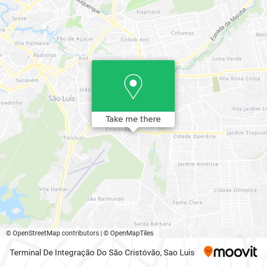 Terminal De Integração Do São Cristóvão map