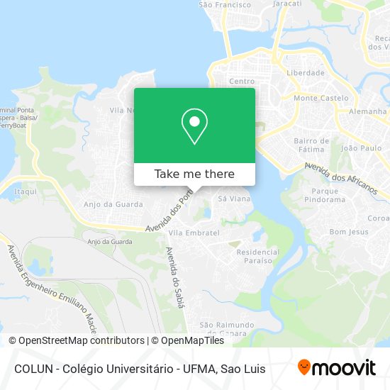 COLUN - Colégio Universitário - UFMA map