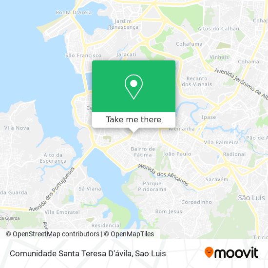 Comunidade Santa Teresa D'ávila map