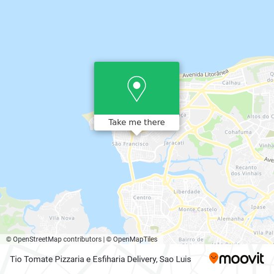 Tio Tomate Pizzaria e Esfiharia Delivery map