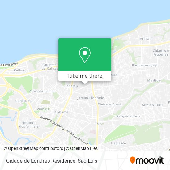 Mapa Cidade de Londres Residence