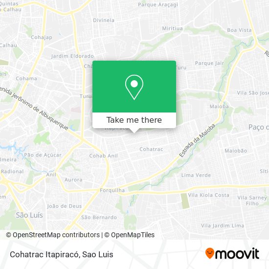 Cohatrac Itapiracó map