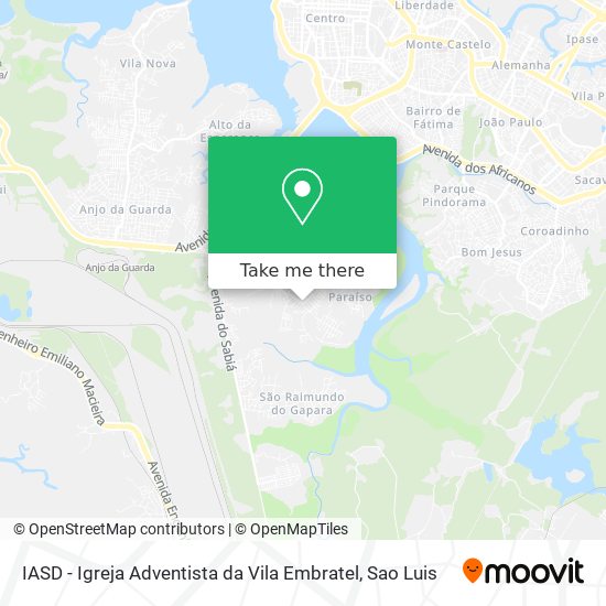 IASD - Igreja Adventista da Vila Embratel map