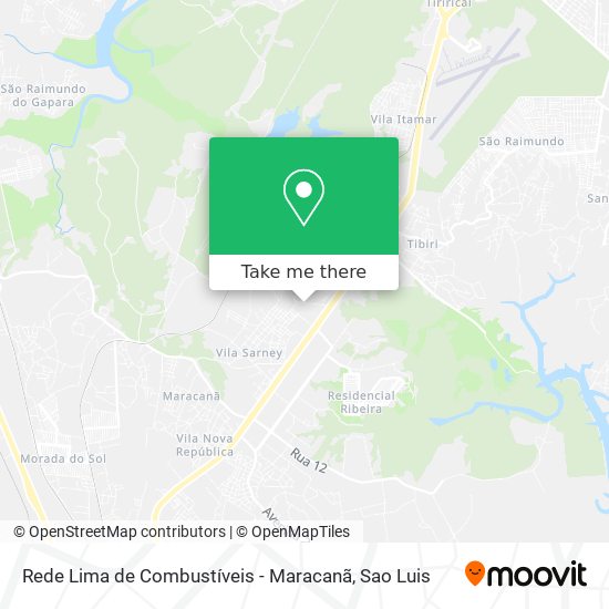 Mapa Rede Lima de Combustíveis - Maracanã