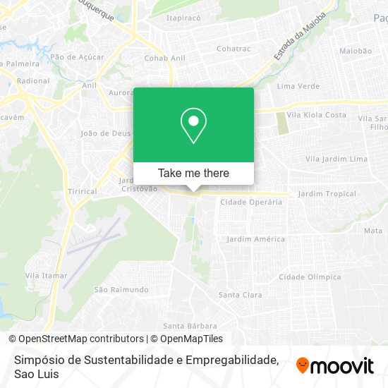 Simpósio de Sustentabilidade e Empregabilidade map