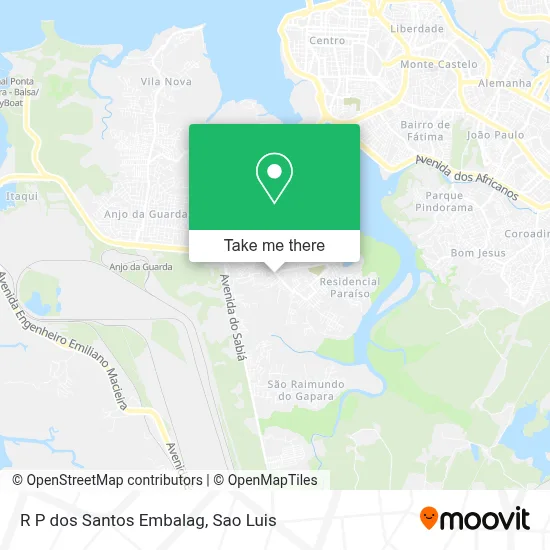 R P dos Santos Embalag map