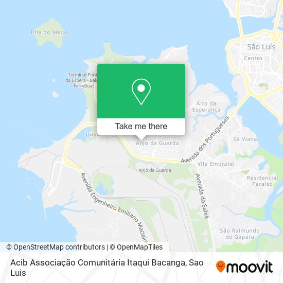 Acib Associação Comunitária Itaqui Bacanga map