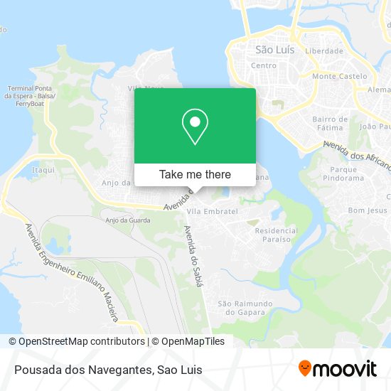 Pousada dos Navegantes map