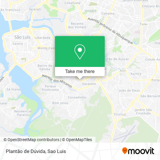 Plantão de Dúvida map