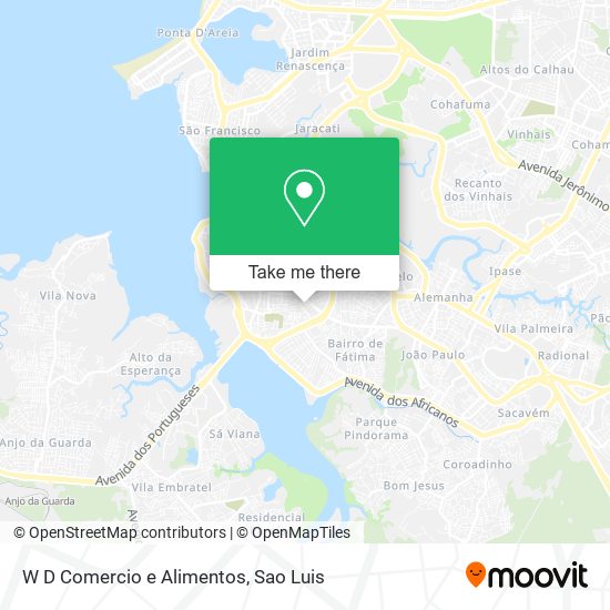 W D Comercio e Alimentos map
