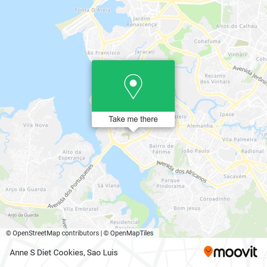 Anne S Diet Cookies map