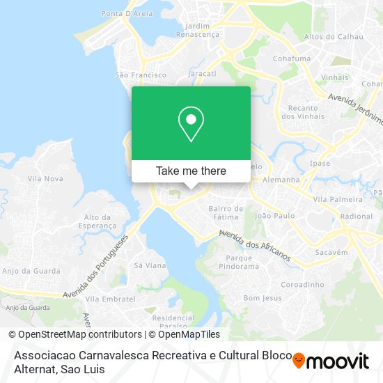 Associacao Carnavalesca Recreativa e Cultural Bloco Alternat map