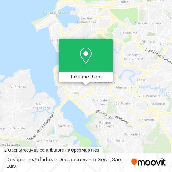 Mapa Designer Estofados e Decoracoes Em Geral