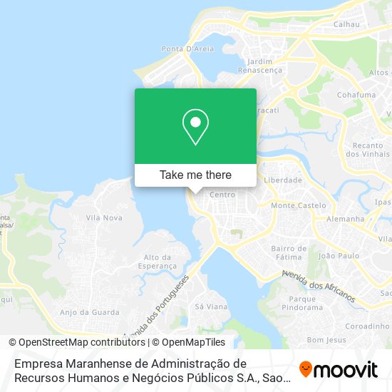 Mapa Empresa Maranhense de Administração de Recursos Humanos e Negócios Públicos S.A.