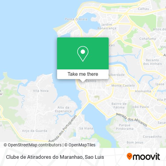 Clube de Atiradores do Maranhao map