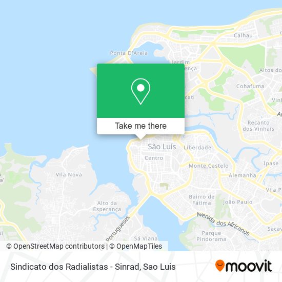 Sindicato dos Radialistas - Sinrad map