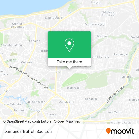 Ximenes Buffet map