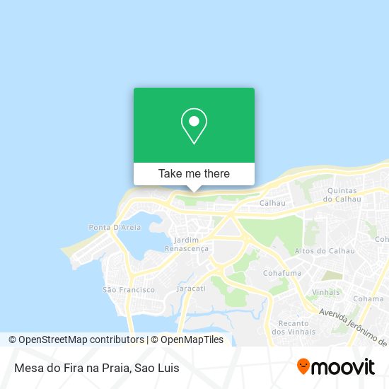 Mesa do Fira na Praia map