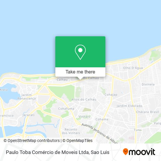 Paulo Toba Comércio de Moveis Ltda map