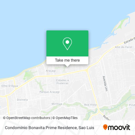 Mapa Condomínio Bonavita Prime Residence