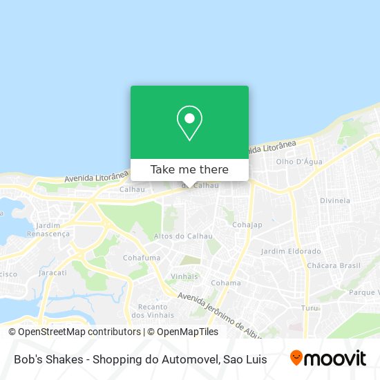 Bob's Shakes - Shopping do Automovel map