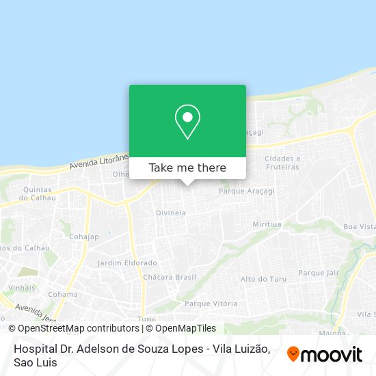 Hospital Dr. Adelson de Souza Lopes - Vila Luizão map