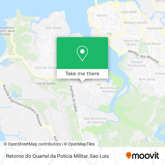 Retorno do Quartel da Polícia Militar map