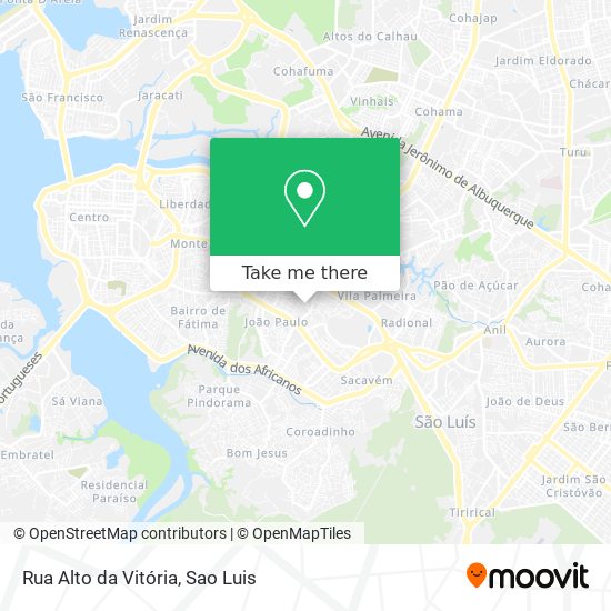 Rua Alto da Vitória map