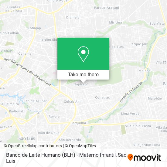 Banco de Leite Humano (BLH) - Materno Infantil map