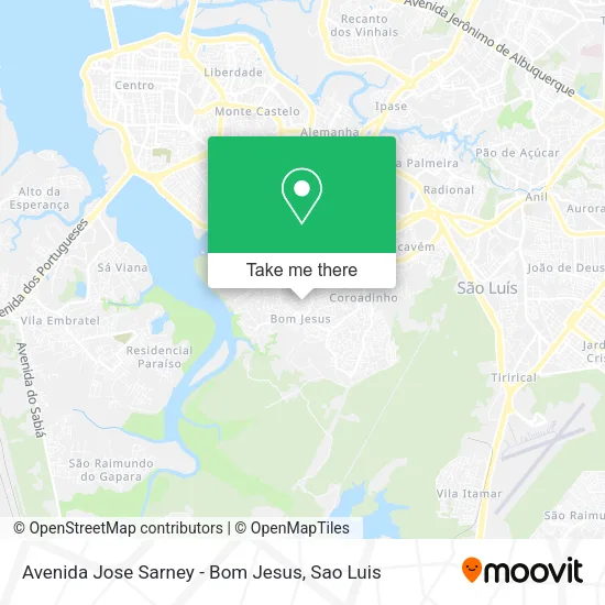 Avenida Jose Sarney - Bom Jesus map