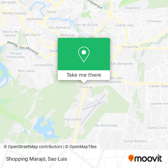 Shopping Marajó map