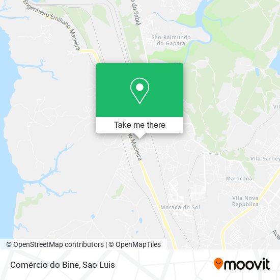 Comércio do Bine map