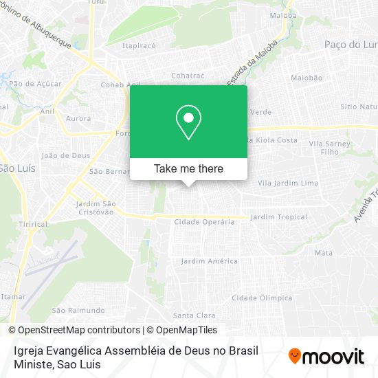 Igreja Evangélica Assembléia de Deus no Brasil Ministe map