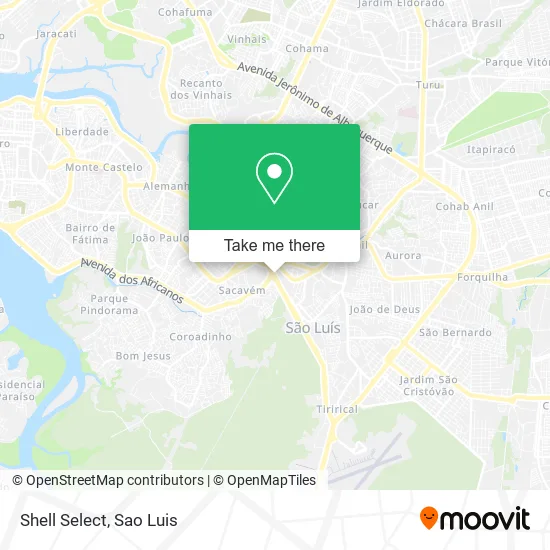 Shell Select map