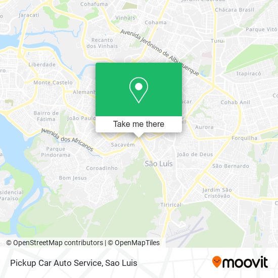 Pickup Car Auto Service map