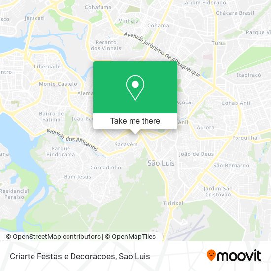 Criarte Festas e Decoracoes map