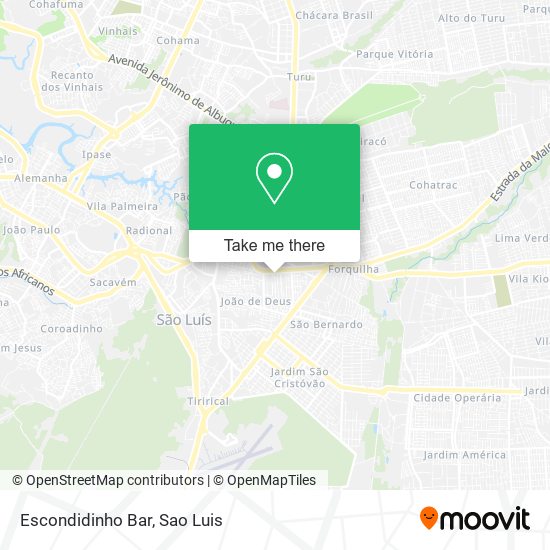 Escondidinho Bar map