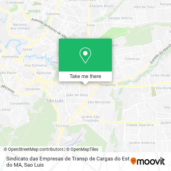 Sindicato das Empresas de Transp de Cargas do Est do MA map