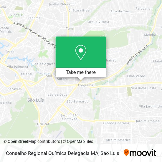 Conselho Regional Química Delegacia MA map