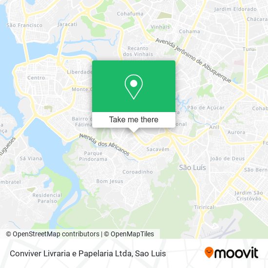 Mapa Conviver Livraria e Papelaria Ltda