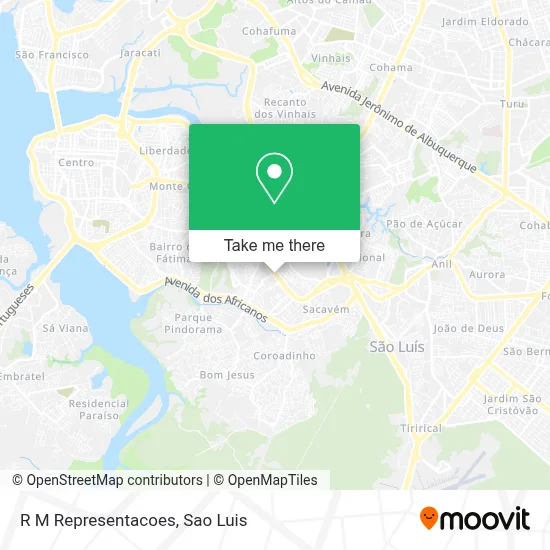 R M Representacoes map