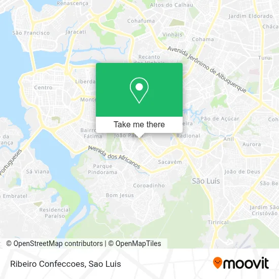 Ribeiro Confeccoes map