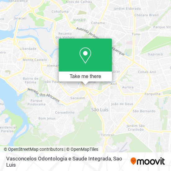 Vasconcelos Odontologia e Saude Integrada map