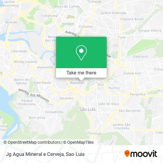 Jg Agua Mineral e Cerveja map