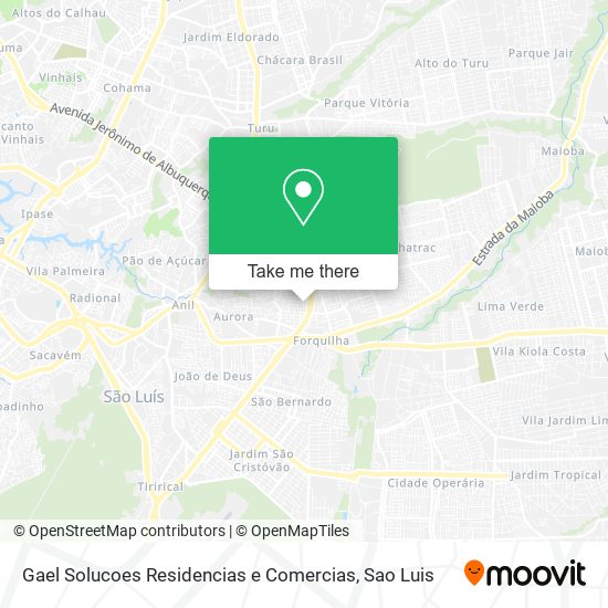 Gael Solucoes Residencias e Comercias map