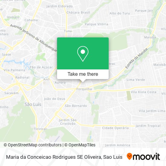 Maria da Conceicao Rodrigues SE Oliveira map