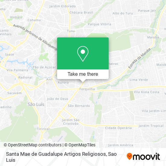 Santa Mae de Guadalupe Artigos Religiosos map