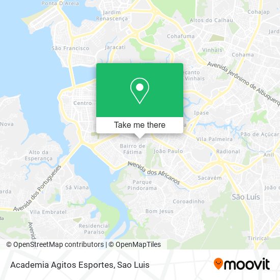 Mapa Academia Agitos Esportes